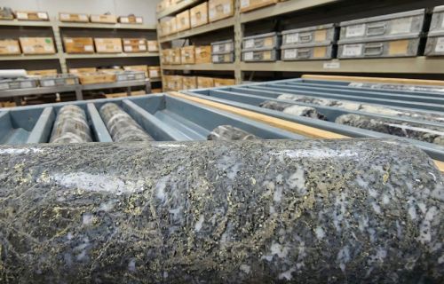 mineral core sample Bendigo goldfields