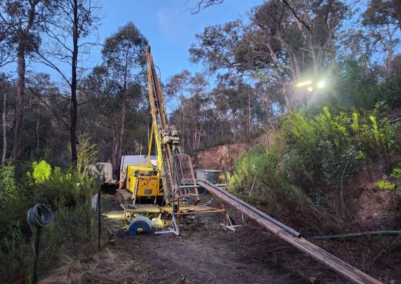 Deep hole diamond drilling operations carried out by specialist contractors in Victoria.
